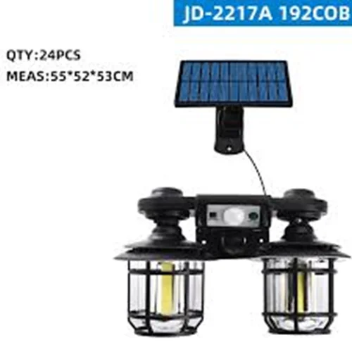 چراغ روشنایی خورشیدی دو تایی JD-2217A