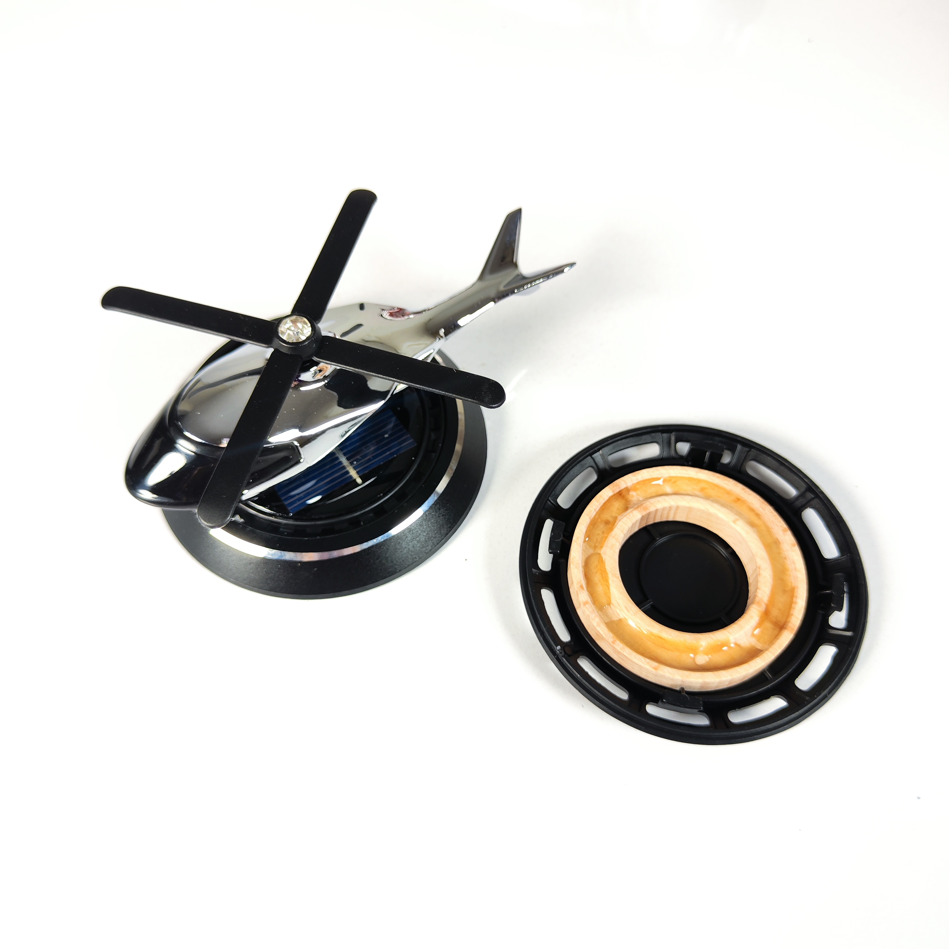 خوشبو کننده خورشیدی چرخشی خودرو طرح هلیکوپتر