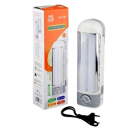 چراغ شارژی HG DUE مدل HG7738 با ۳۴ smd