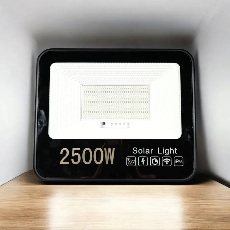 پروژکتور شارژی خورشیدی با پنل جدا مدل ۲۵۰۰ وات مدل px2۵